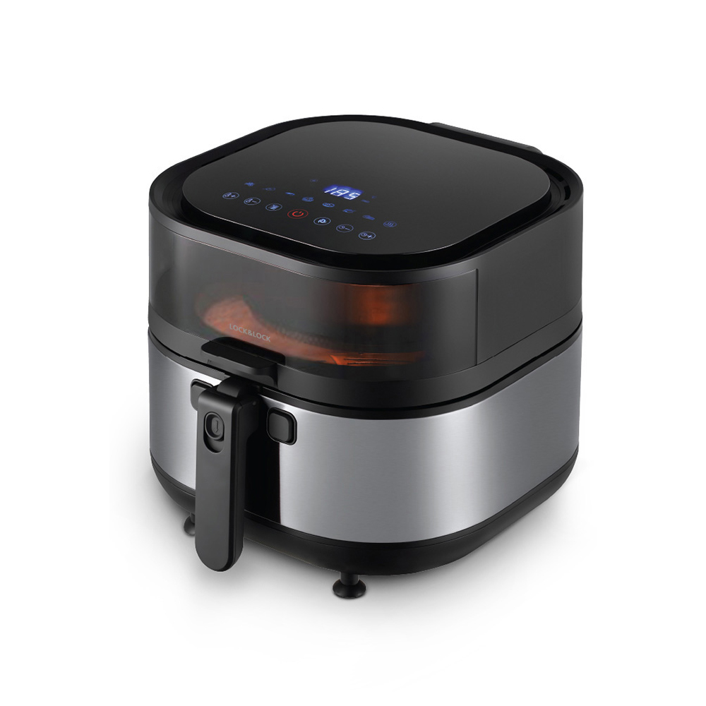 Nồi Chiên Không Dầu, Visible Stirring Air Fryer, 7.2L, 220V, 50Hz, 1800W - Màu Đen - LocknLock - EJF596BLK